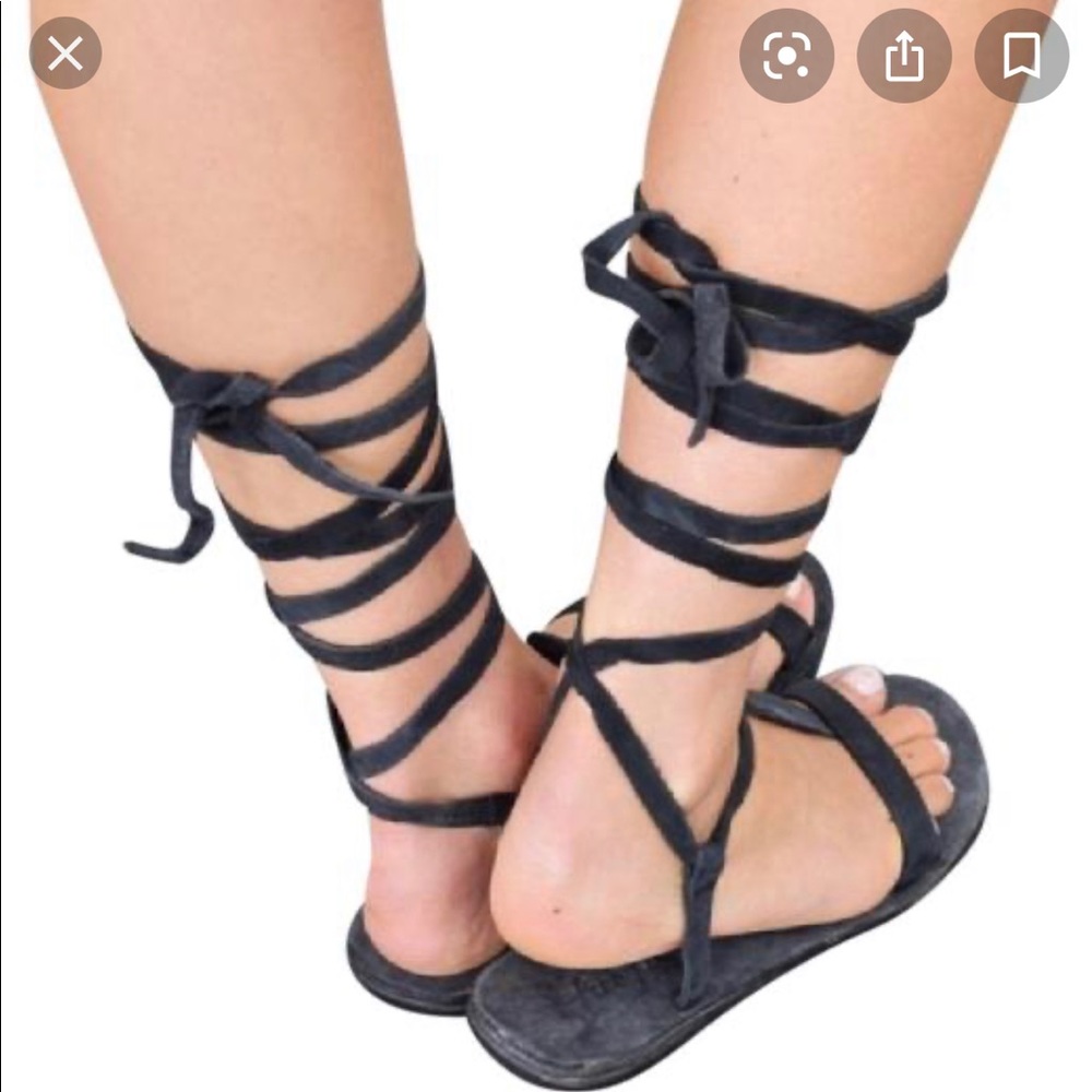 Free People wrap sandals